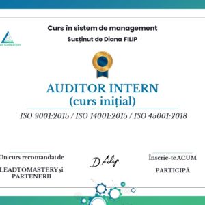 AUDITOR INTERN - CURS INIȚIAL